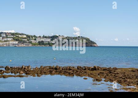 Livermead, Torbay, England, Großbritannien - Juni 06, 2019: Blick Richtung Torquay Stockfoto