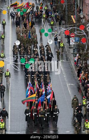 2020 03 11. Litauen, Vilnius. 11. März - Litauischer Unabhängigkeitstag. Stockfoto