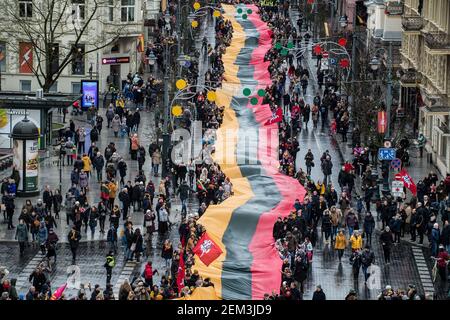 2020 03 11. Litauen, Vilnius. 11. März - Litauischer Unabhängigkeitstag. Stockfoto