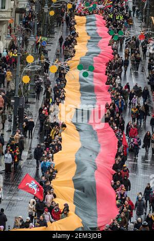 2020 03 11. Litauen, Vilnius. 11. März - Litauischer Unabhängigkeitstag. Stockfoto