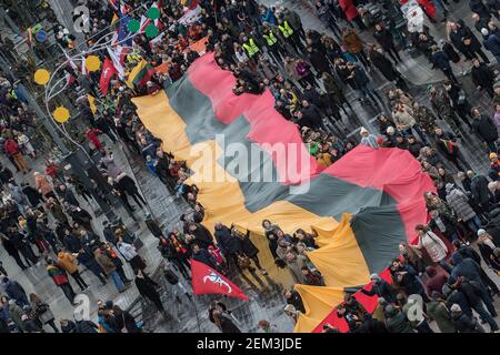 2020 03 11. Litauen, Vilnius. 11. März - Litauischer Unabhängigkeitstag. Stockfoto