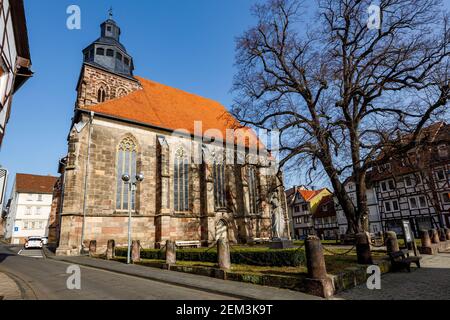 Die Marktkirche von Eschwege in Hessen Stockfoto