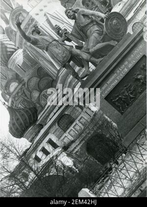 Vintage-Foto der Stadt Moskau, Russland 1980s. Stockfoto