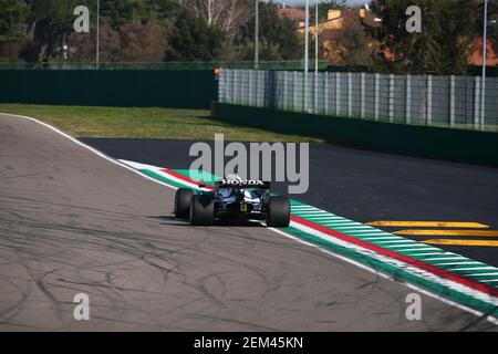 Imola, Italien. Februar 2021, 24th. #10 Pierre Gasly Alpha Tauri Toro Rosso Honda. Formel 1 Weltmeisterschaft 2021, Shakedown das neue Auto für die Saison 2021 von Alpha Tauri, Imola 24 Februar 2021. Kredit: Unabhängige Fotoagentur/Alamy Live Nachrichten Stockfoto