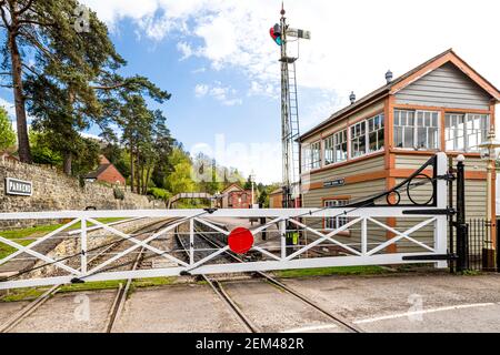 Parkend Station auf der Dean Forest Railway im Forest of Dean in Parkend, Gloucestershire UK Stockfoto