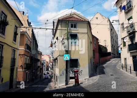 Lissabon Stadtzentrum in Portugal Stockfoto