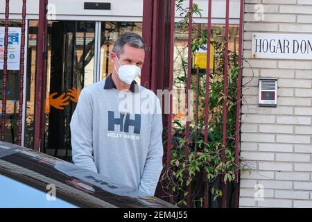 Madrid, Spanien. Februar 2021, 24th. Ausfahrt Iñaki Urdangarin zum Don Orione Centre in Pozuelo de Alarcón am Mittwoch, den 24. Februar 2021. Quelle: CORDON PRESS/Alamy Live News Stockfoto