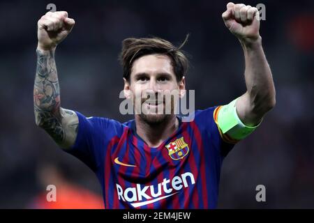 Aktenfoto vom 03-10-2018 von Lionel Messi in Barcelona. Ausgabedatum: Mittwoch, 24. Februar 2021. Stockfoto