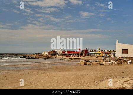 Cabo Polonio ist eine kleine Siedlung an der Ostküste Uruguays im Departement Rocha, ohne Straßen, die sie mit der Außenwelt verbinden. Stockfoto