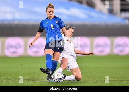 Artemio Franchi Stadion, Florenz, Italien, 24 Feb 2021, Martina Rosuci (Italien) während der UEFA Women &#39;s EURO 2022 Qualifying - Italien gegen Israel, UEFA Fußball-Europameisterschaft - Foto Lisa Guglielmi / LM Stockfoto