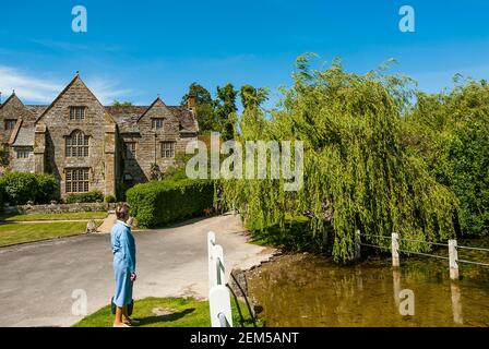 Cerne Abbas Dorf in Dorset. Stockfoto