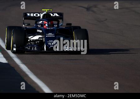 Imola, Italien. Februar 2021, 24th. #10 Pierre Gasly Alpha Tauri Toro Rosso Honda. Formel 1 Weltmeisterschaft 2021, Shakedown das neue Auto für die Saison 2021 von Alpha Tauri, Imola 24 Februar 2021.Foto Federico Basile FB PhotoImages/Insidefoto Credit: Insidefoto srl/Alamy Live News Stockfoto