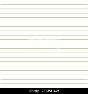 Rasterpapier. Abstrakt gestreifter Hintergrund mit Farbe horizontale Linien. Geometrische nahtlose Muster für Schule, Tapete, Texturen, Notizbuch. Liniertes Papier Stock Vektor