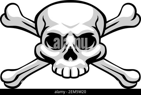 Totenkopf Pirat Jolly Roger Stock Vektor