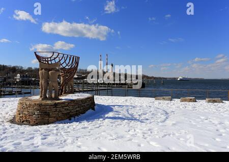 Dorf Port jefferson Long Island New York Stockfoto