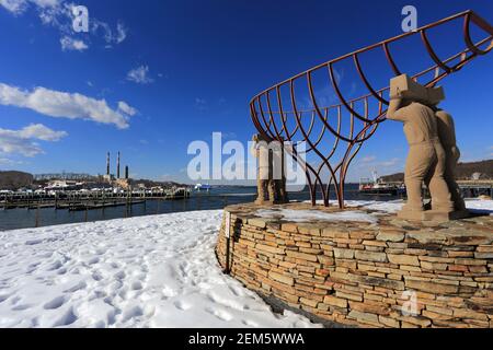 Dorf Port Jefferson Long Island New York Stockfoto