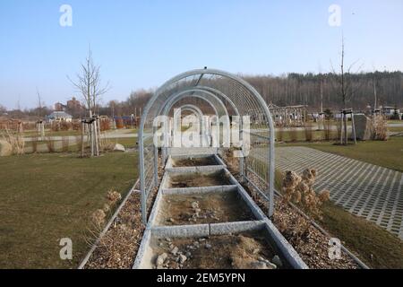 Baustelle Campingplatz Berzdorfer See GmbH, Campingplatz, Feriendorf, Piratencamp am Strandbad Blaue Lagune Schönau-Berzdorf auf dem Eigen, Sachsen, 22 Stockfoto