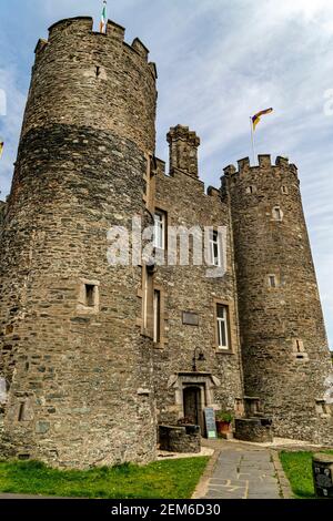 Glendalough, Irland. 8th Mai 2016. Enniscorthy Castle ist ein Schloss aus dem 16th. Jahrhundert, in dem Ausstellungen über seine Geschichte und die von Wexford in Enniscorthy ausgestellt werden. Stockfoto