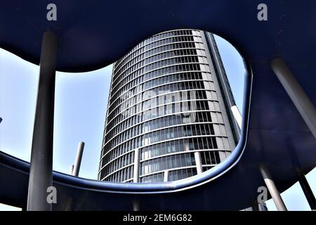 Cuatro Torres Financial District Stockfoto