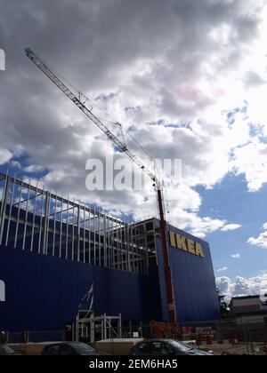 IKEA Store in West Quay Southampton im Bau im Jahr 2008 Stockfoto