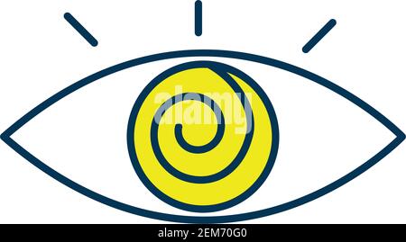 RGB-Farbsymbol für Hypnotherapie-Sitzung Stock Vektor