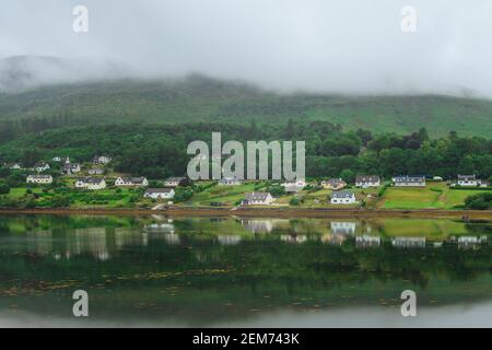 Landschaft von loch portree im schottischen Hochland Stockfoto