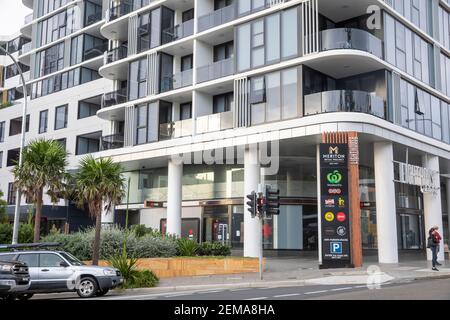 Mischnutzung Entwicklung in Dee Why Beach Vorort von Sydney, NSW, Australien Stockfoto