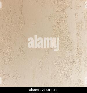 Beige matt Gipswand Nahaufnahme. Dekorative venezianische Gipswand. Stockfoto