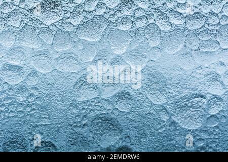 Wassertropfen auf dem Glas. Tropfen Wasser. Stockfoto