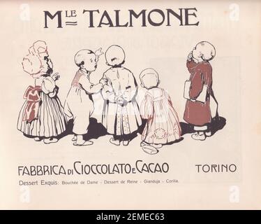 Diretta da Edoardo De Fonseca, la rivista, nata a Milano nel 1901, POI trasferita a Roma dal 1903, viene pubblicata per dieci anni, fino al 1910, cui sono da aggiungere anche dodici fascicoli apparsi a Roma nel 1913. ERA la più raffinata pubblicazione italiana dedicata all'arte della decorazione del libro, a cui collaborarono i maggiori artisti dell'epoca, stampata, in un originale formato oblungo, in duemila copie, la maggior parte destinate al mercato estero. De Karolis, Dudovich, Sartorio, Balla, Cambellotti, Baruffi, Bompard, Majani und Terzi. Stockfoto