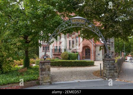 Rathaus der Stadt Kronberg im Taunus, Hessen, Deutschland Stockfoto