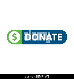 Vektor-Logo von Geld spenden, Blutspende Stock Vektor