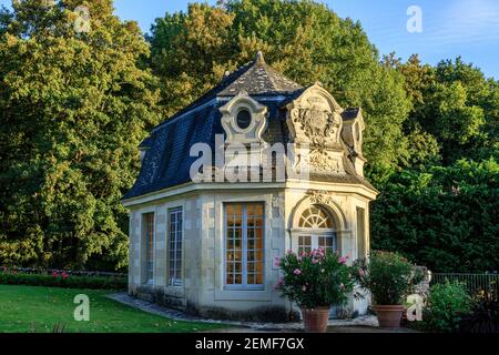 Frankreich, Indre et Loire, Loiretal als Weltkulturerbe der UNESCO, das Schloss und die Gärten von Villandry, Audience Pavillon // Frankreich, Indre- Stockfoto