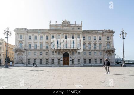 Triest, Italien. 24. Februar 2921. Sitz der Regionalregierung Friaul Julisch Venetiens im Stadtzentrum Stockfoto