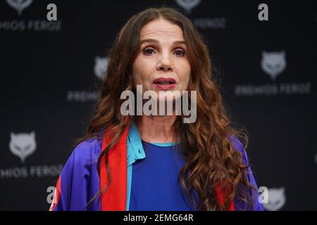 Madrid, Spanien. Februar 2021, 25th. Pressekonferenz Victoria Abril Feroz Awards 2021, Madrid 25. Februar 2021 Quelle: CORDON PRESS/Alamy Live News Stockfoto