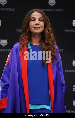 Madrid, Spanien. Februar 2021, 25th. Pressekonferenz Victoria Abril Feroz Awards 2021, Madrid 25. Februar 2021 Quelle: CORDON PRESS/Alamy Live News Stockfoto