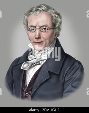 Jean Etienne Dominique Esquirol 1772-1840 Französischer Psychiater Stockfoto