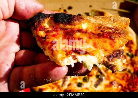 Napolitan Pizza, Lyon Frankreich Stockfoto