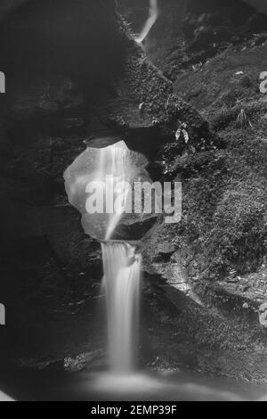 St. Nectans Glen Wasserfall, Tintagel, Cornwall Stockfoto