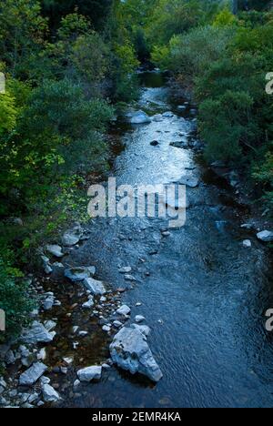 Desfiladero de La Hermida, Río Deva, Kantabrien. Stockfoto