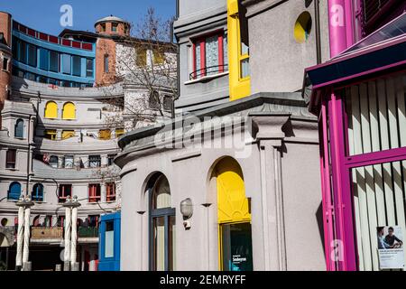 Schlümpfe Haus, Genf Architektur, Schweiz Stockfoto