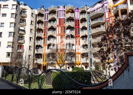 Schlümpfe Haus, Genf Architektur, Schweiz Stockfoto