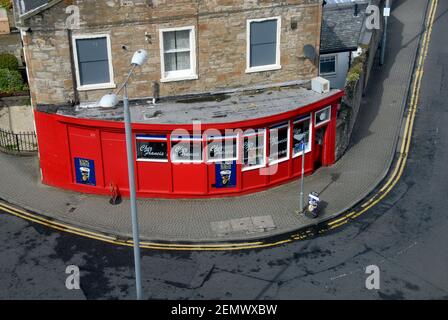 Chez Francis Corner Shop Restaurant/Cafe, Ayr, Ayrshire, Schottland macht gute Nutzung eines kleinen Raum in einer attraktiven Art und Weise Stockfoto