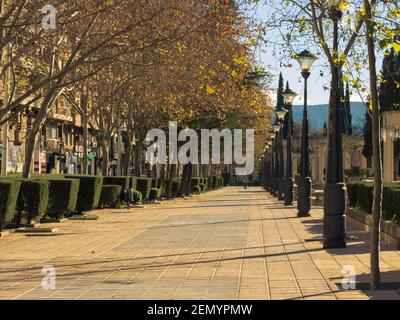 Paseo de San Gregorio in Puertollano. Ciudad Real, Spanien Stockfoto