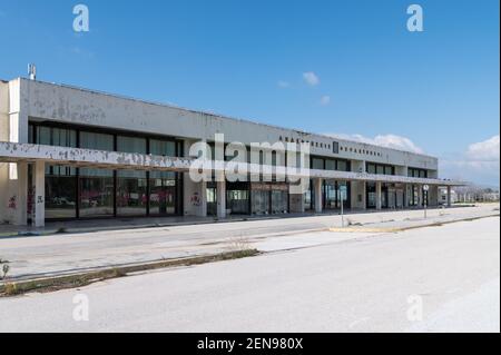 Verlassene Terminal des alten Athener Flughafens Stockfoto