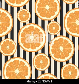 Nahtloses Muster mit Zitronen. Stock Vektor