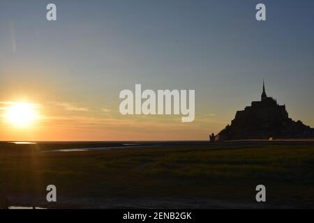 Le Mont Saint Michel, Normandie, Frankreich Stockfoto