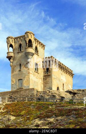 Alte Burg Castillo de Santa Catalina in Tarifa Stockfoto