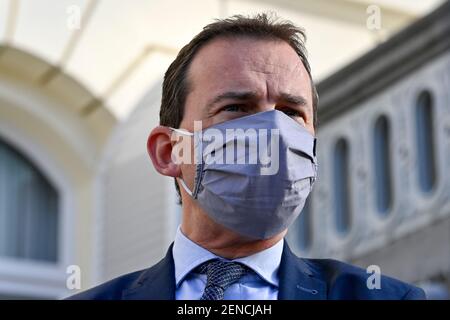 Der flämische Minister für Wohlfahrt Wouter Beke auf einer ministerratssitzung der flämischen Regierung in den Büros des Ministerpräsidenten in Brüssel Stockfoto