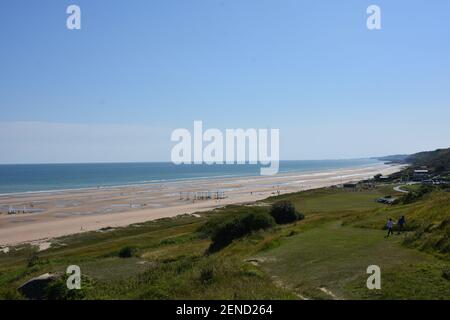 Omaha Beach, D Day Landings, Normandie, Frankreich Stockfoto